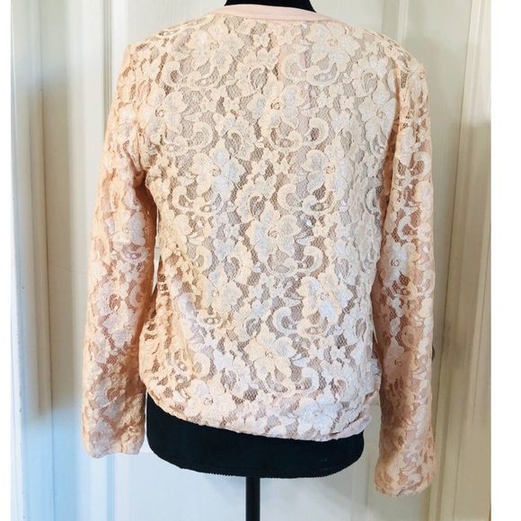 Michael Stars 🌟 🌟Blush Lace Bomber Jacket - Picture 2 of 4